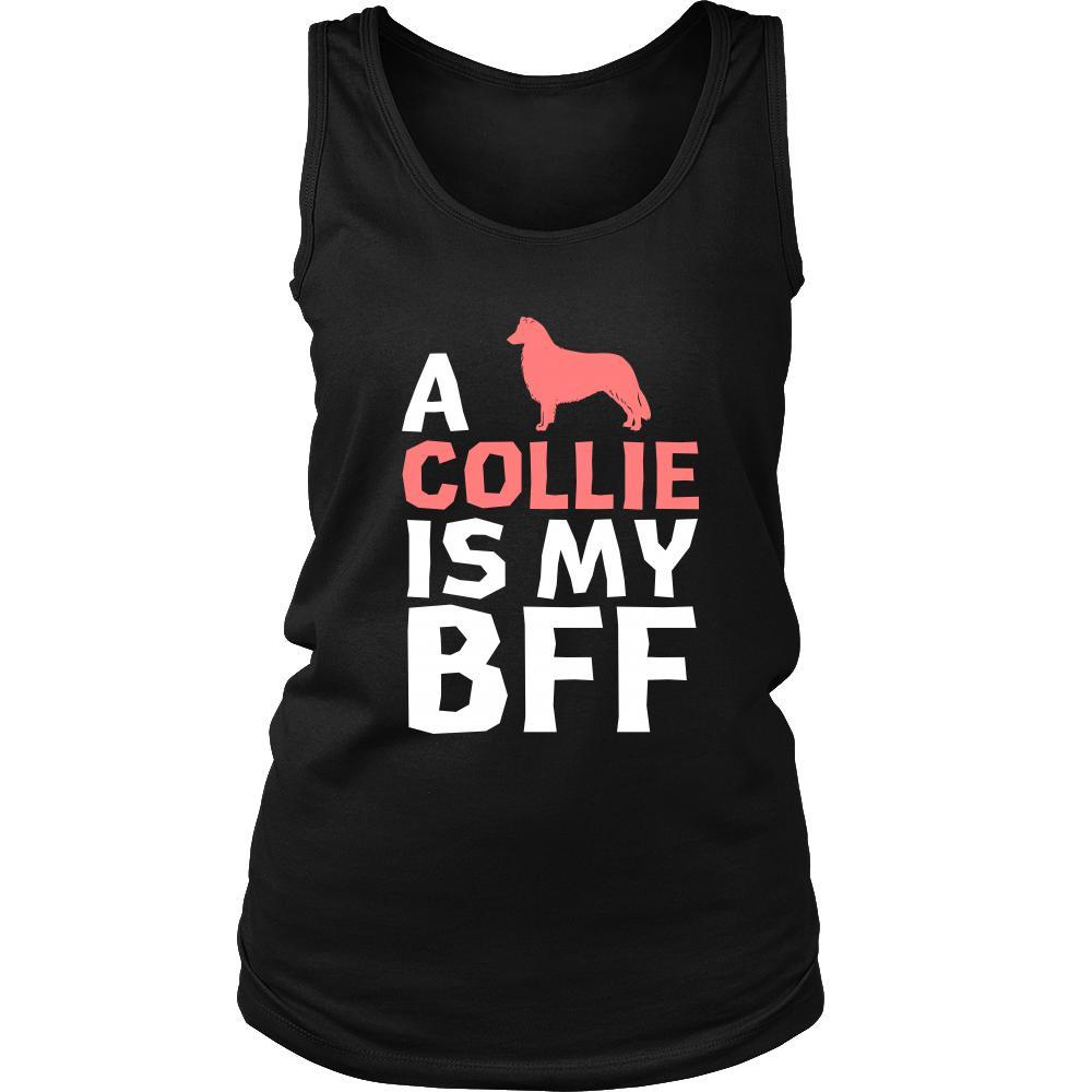 Collie Shirt - a Collie is my bff- Dog Lover Gift-T-shirt-Teelime | shirts-hoodies-mugs