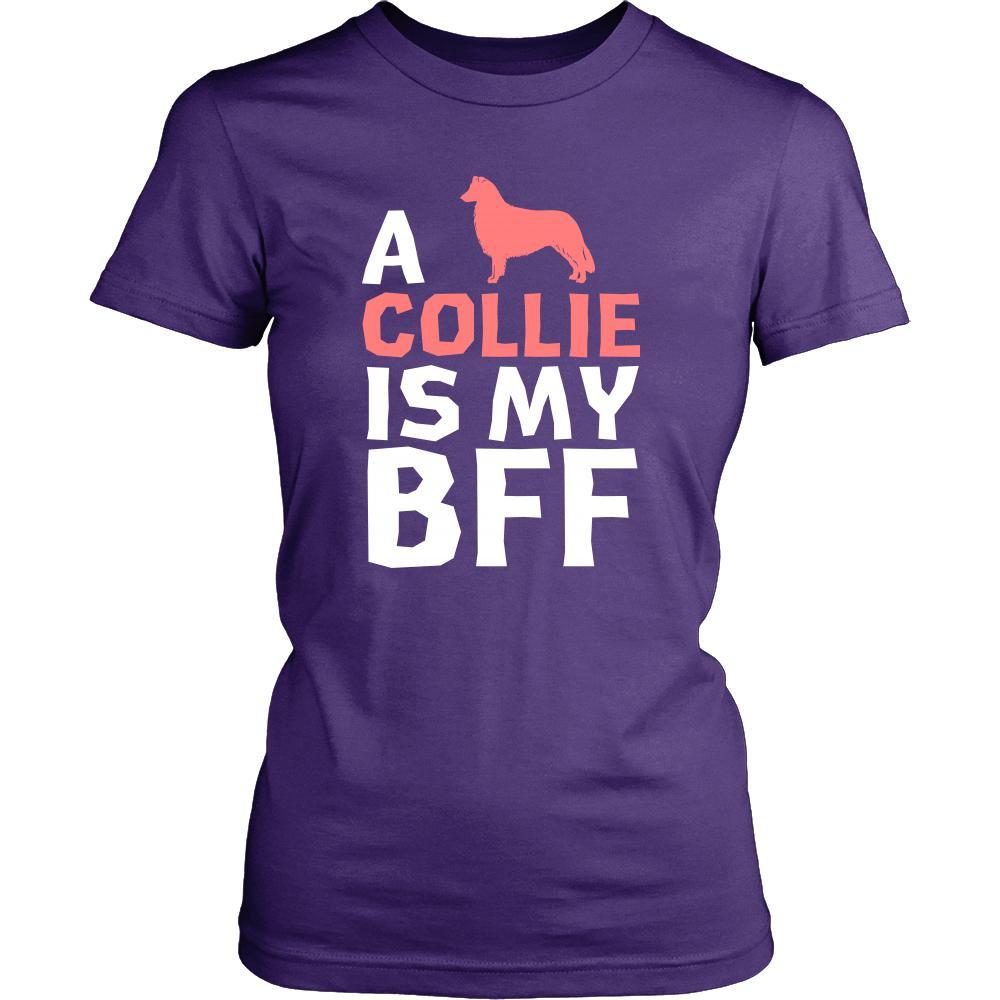 Collie Shirt - a Collie is my bff- Dog Lover Gift-T-shirt-Teelime | shirts-hoodies-mugs