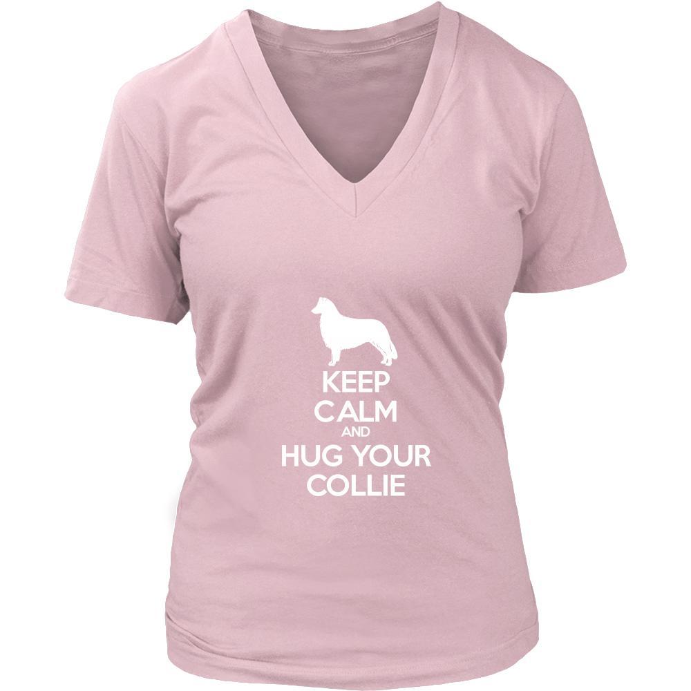 Collie Shirt - Keep Calm and Hug Your Collie- Dog Lover Gift-T-shirt-Teelime | shirts-hoodies-mugs