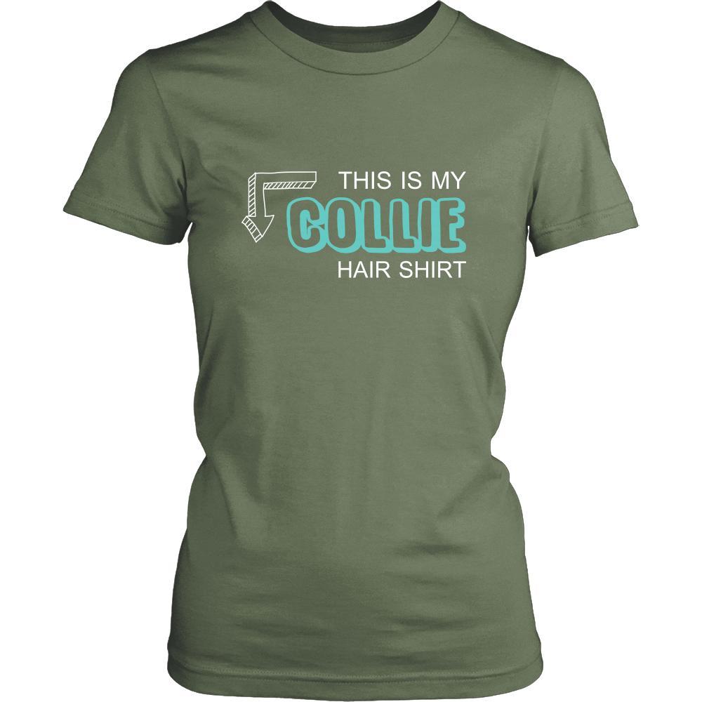 Collie Shirt - This is my Collie hair shirt - Dog Lover Gift-T-shirt-Teelime | shirts-hoodies-mugs