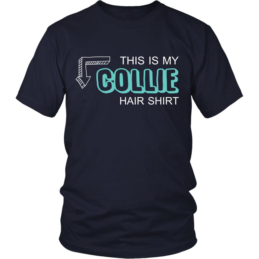 Collie Shirt - This is my Collie hair shirt - Dog Lover Gift-T-shirt-Teelime | shirts-hoodies-mugs