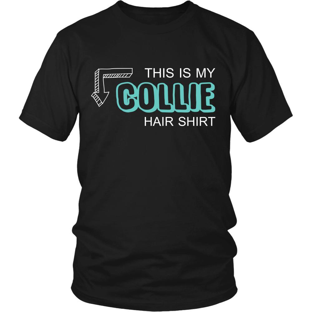 Collie Shirt - This is my Collie hair shirt - Dog Lover Gift-T-shirt-Teelime | shirts-hoodies-mugs