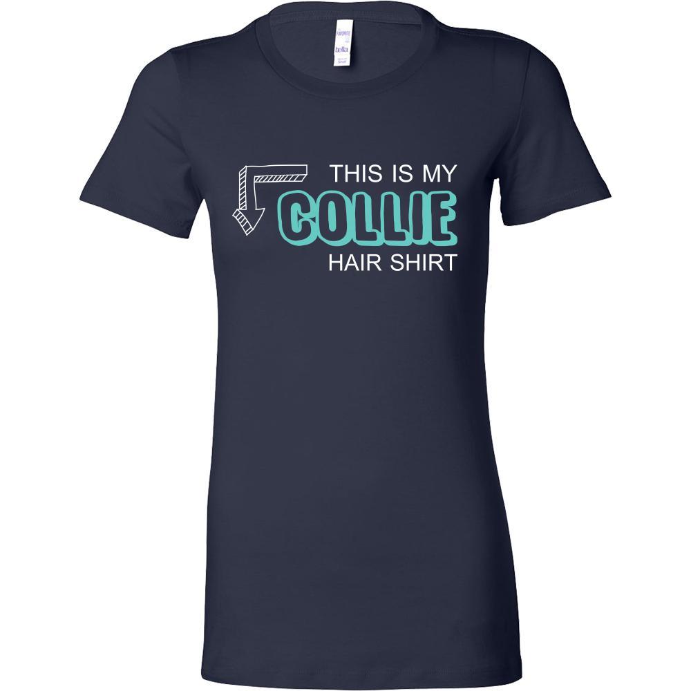 Collie Shirt - This is my Collie hair shirt - Dog Lover Gift-T-shirt-Teelime | shirts-hoodies-mugs