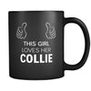 Collie This Girl Loves Her Collie 11oz Black Mug-Drinkware-Teelime | shirts-hoodies-mugs