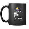 Colombia Legends are born in Colombia 11oz Black Mug-Drinkware-Teelime | shirts-hoodies-mugs