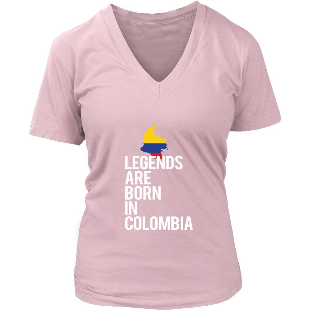 Colombia Shirt - Legends are born in Colombia - National Heritage Gift-T-shirt-Teelime | shirts-hoodies-mugs