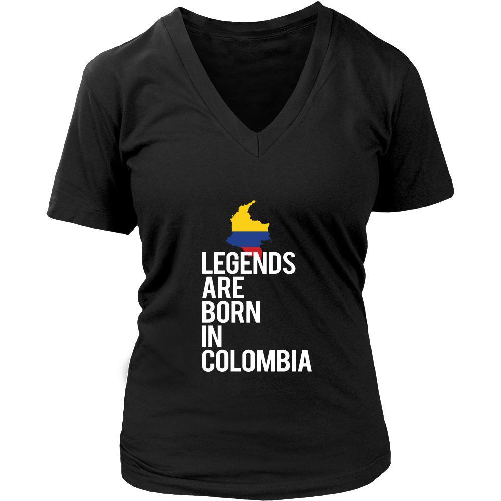 Colombia Shirt - Legends are born in Colombia - National Heritage Gift-T-shirt-Teelime | shirts-hoodies-mugs