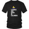 Colombia Shirt - Legends are born in Colombia - National Heritage Gift-T-shirt-Teelime | shirts-hoodies-mugs