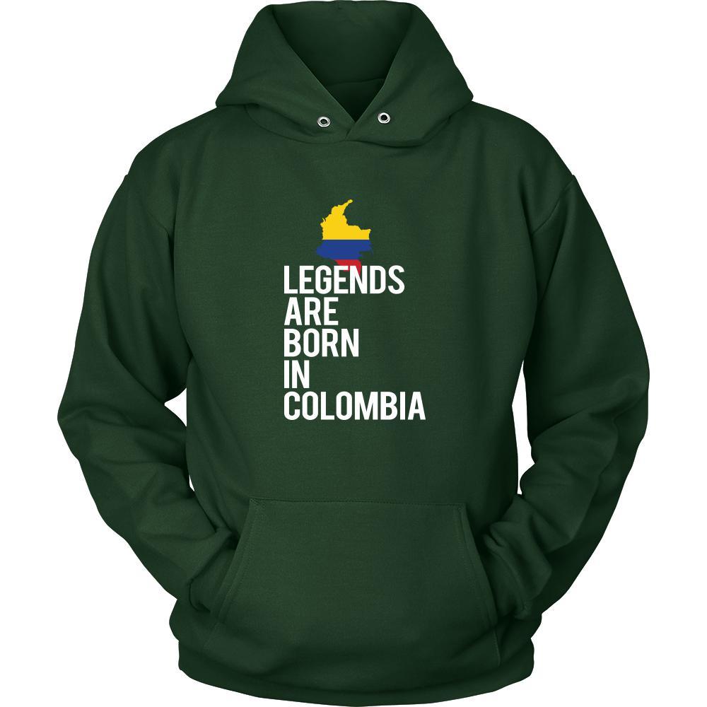 Colombia Shirt - Legends are born in Colombia - National Heritage Gift-T-shirt-Teelime | shirts-hoodies-mugs