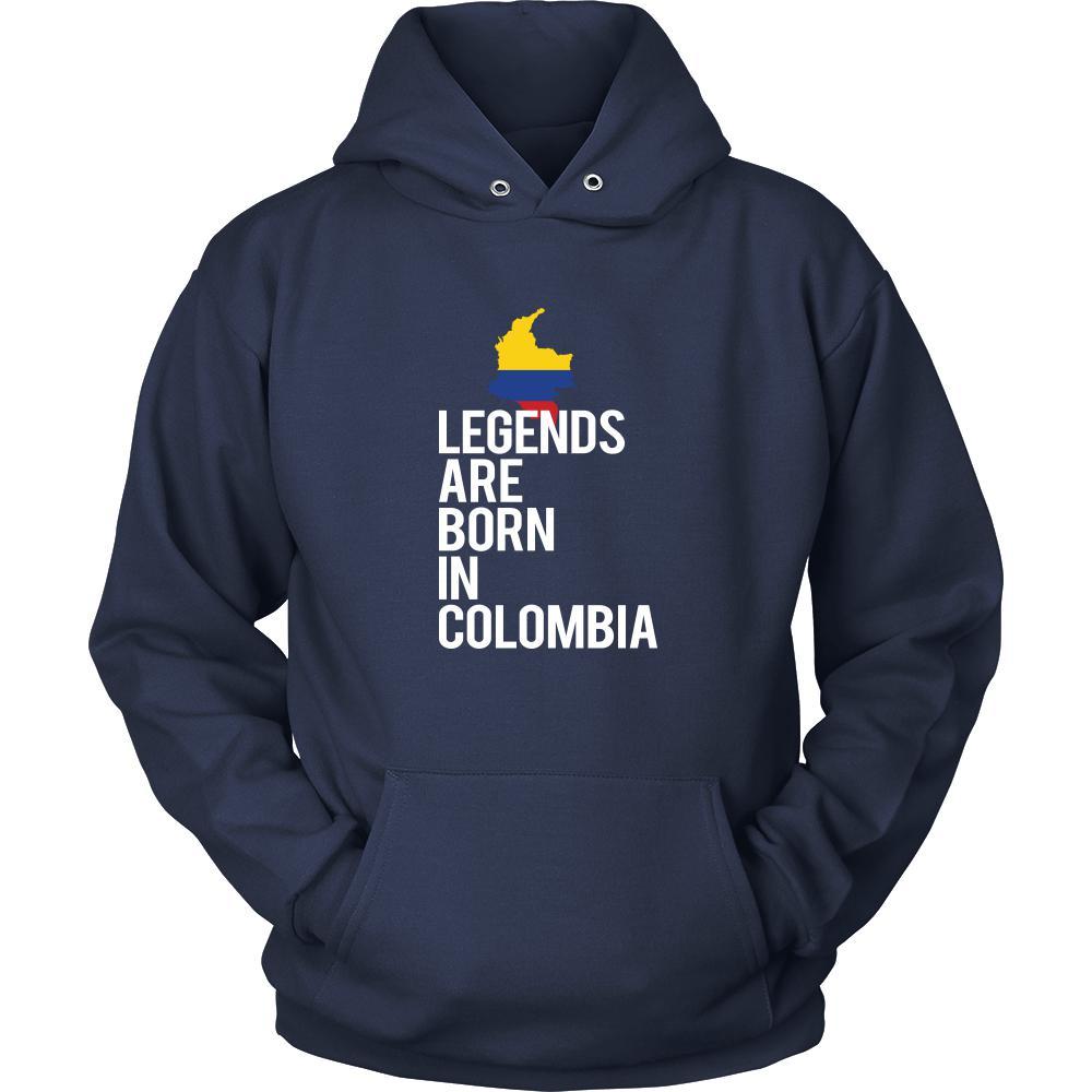 Colombia Shirt - Legends are born in Colombia - National Heritage Gift-T-shirt-Teelime | shirts-hoodies-mugs