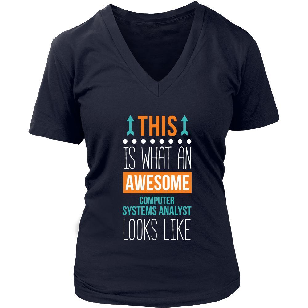 Computer system analyst Shirt This is what an awesome Computer system analyst looks like Profession Gift-T-shirt-Teelime | shirts-hoodies-mugs