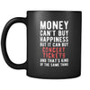 Concert Tickets Money can't buy happiness but it can buy concert tickets and that's kind of the same thing 11oz Black Mug-Drinkware-Teelime | shirts-hoodies-mugs