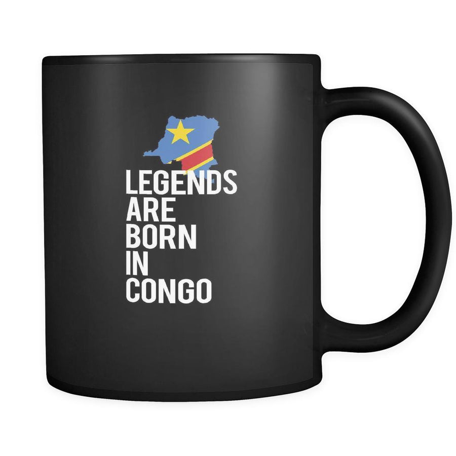 Congo Legends are born in Congo 11oz Black Mug-Drinkware-Teelime | shirts-hoodies-mugs