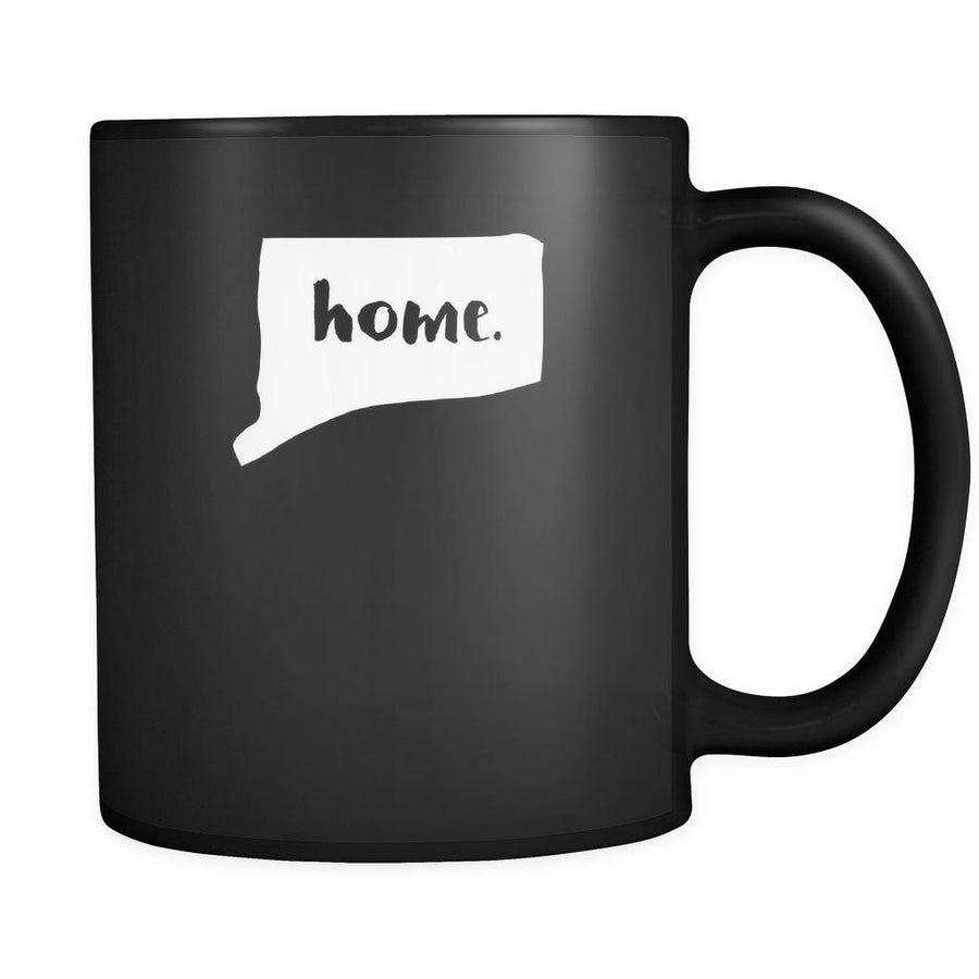 Connecticut Home Connecticut 11oz Black Mug-Drinkware-Teelime | shirts-hoodies-mugs