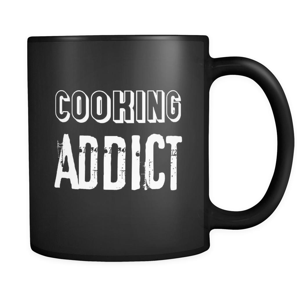 Cooking Cooking Addict 11oz Black Mug-Drinkware-Teelime | shirts-hoodies-mugs