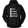 Cooking - Eat Sleep Cook Repeat - Chef Hobby Shirt-T-shirt-Teelime | shirts-hoodies-mugs