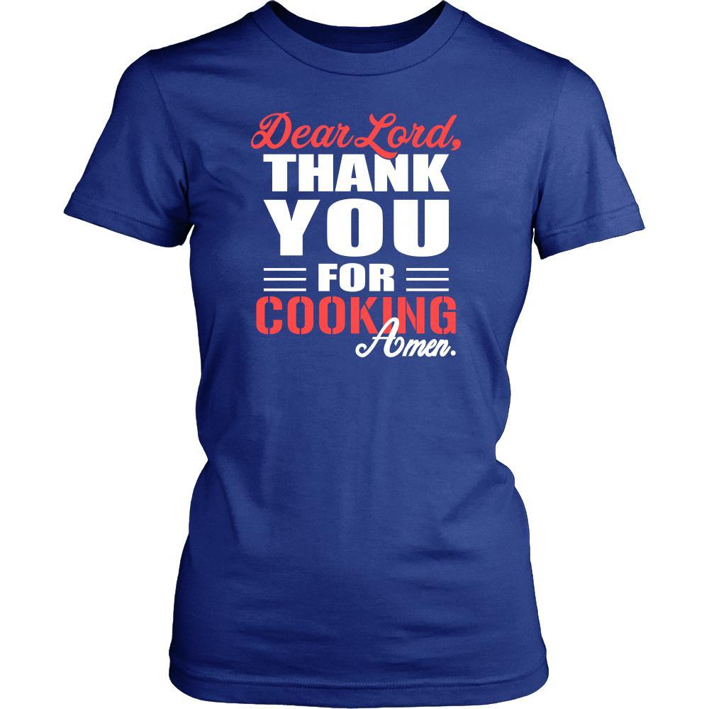 Cooking Shirt - Dear Lord, thank you for Cooking Amen- Hobby-T-shirt-Teelime | shirts-hoodies-mugs