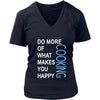 Cooking Shirt - Do more of what makes you happy Cooking- Hobby Gift-T-shirt-Teelime | shirts-hoodies-mugs