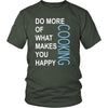 Cooking Shirt - Do more of what makes you happy Cooking- Hobby Gift-T-shirt-Teelime | shirts-hoodies-mugs