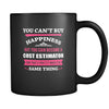 Cost Estimator You can't buy happiness but you can become a Cost Estimator and that's pretty much the same thing 11oz Black Mug-Drinkware-Teelime | shirts-hoodies-mugs