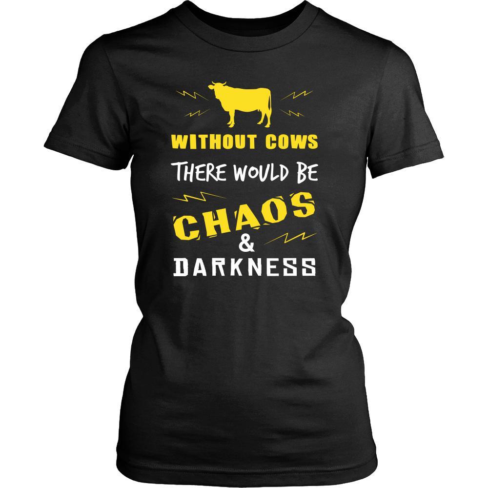 Cow Shirt - Chaos and Darkness - Animal Lover Gift-T-shirt-Teelime | shirts-hoodies-mugs