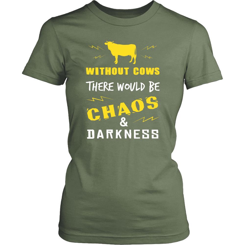 Cow Shirt - Chaos and Darkness - Animal Lover Gift-T-shirt-Teelime | shirts-hoodies-mugs