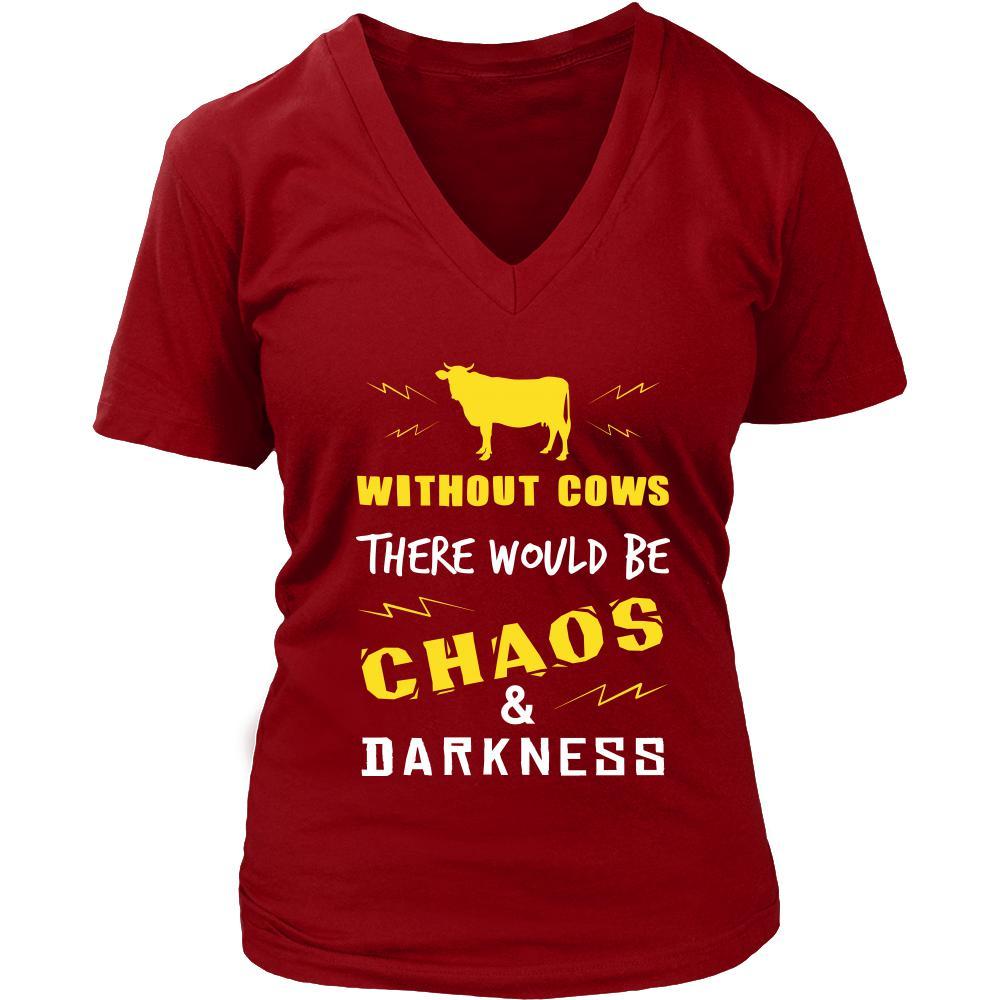 Cow Shirt - Chaos and Darkness - Animal Lover Gift-T-shirt-Teelime | shirts-hoodies-mugs
