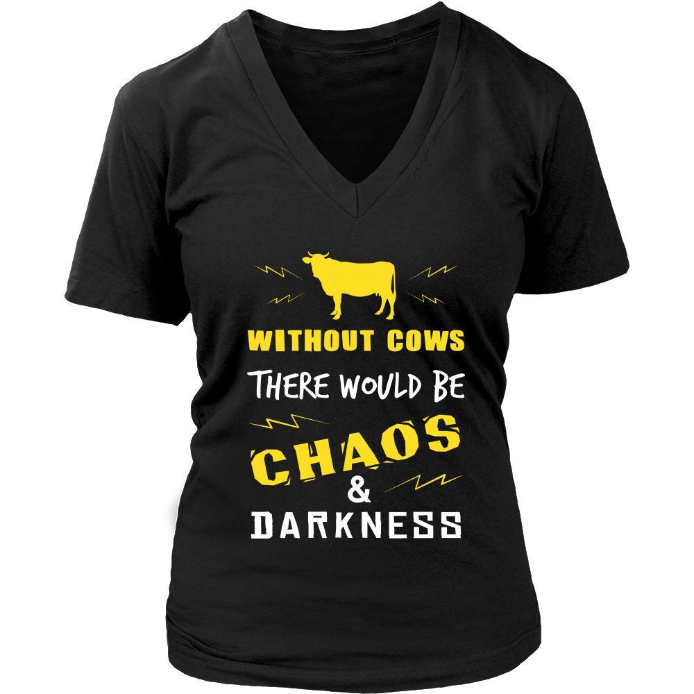 Cow Shirt - Chaos and Darkness - Animal Lover Gift-T-shirt-Teelime | shirts-hoodies-mugs