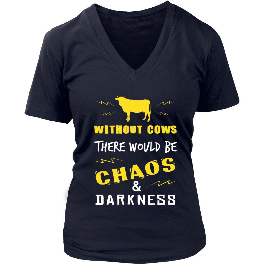 Cow Shirt - Chaos and Darkness - Animal Lover Gift-T-shirt-Teelime | shirts-hoodies-mugs