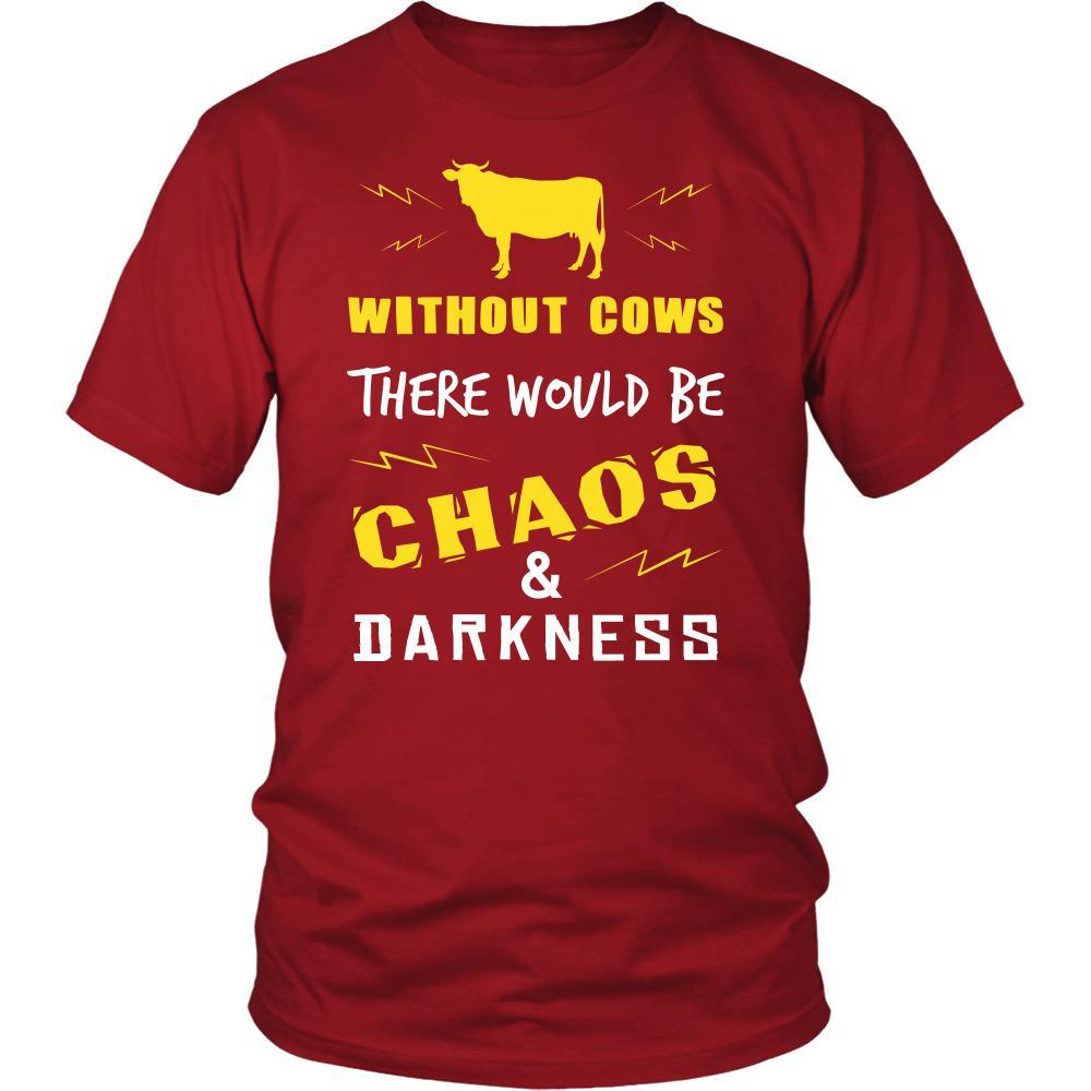 Cow Shirt - Chaos and Darkness - Animal Lover Gift-T-shirt-Teelime | shirts-hoodies-mugs