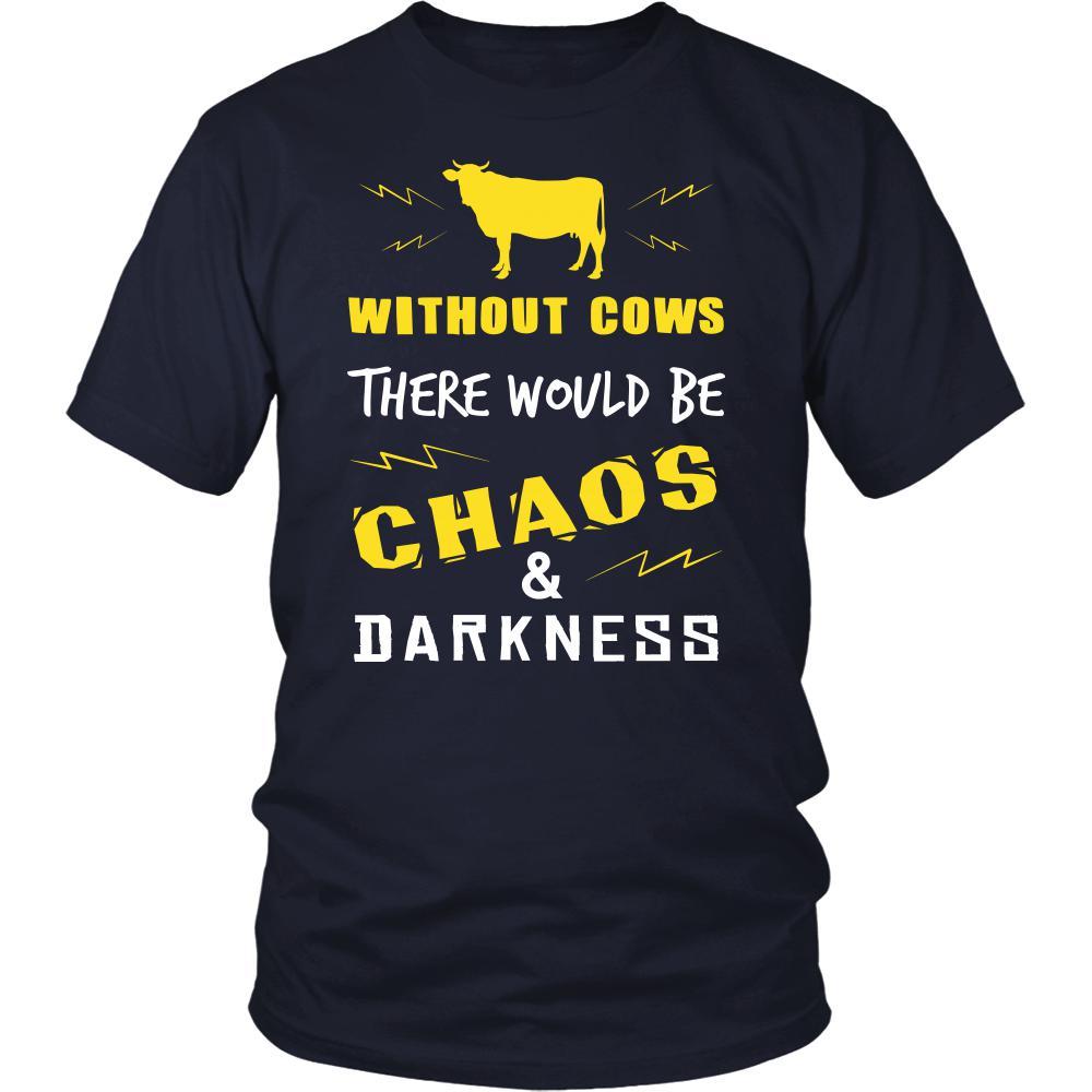 Cow Shirt - Chaos and Darkness - Animal Lover Gift-T-shirt-Teelime | shirts-hoodies-mugs