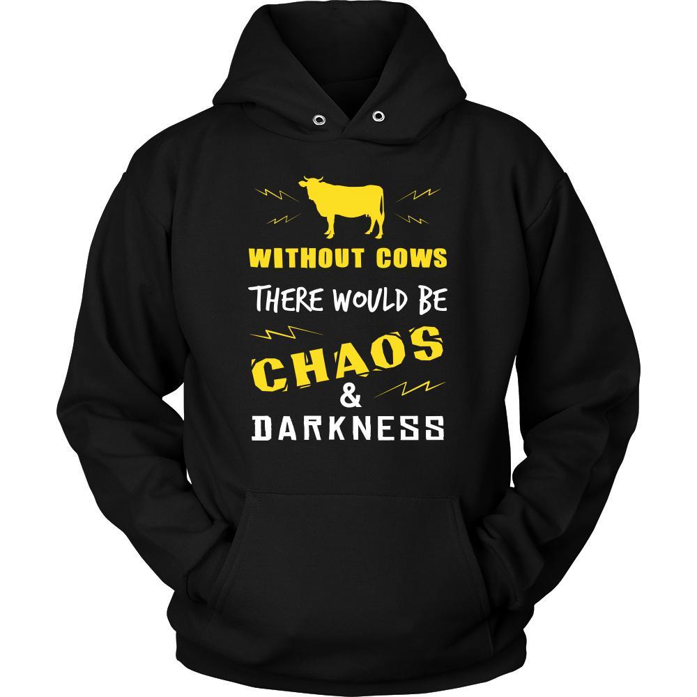 Cow Shirt - Chaos and Darkness - Animal Lover Gift-T-shirt-Teelime | shirts-hoodies-mugs