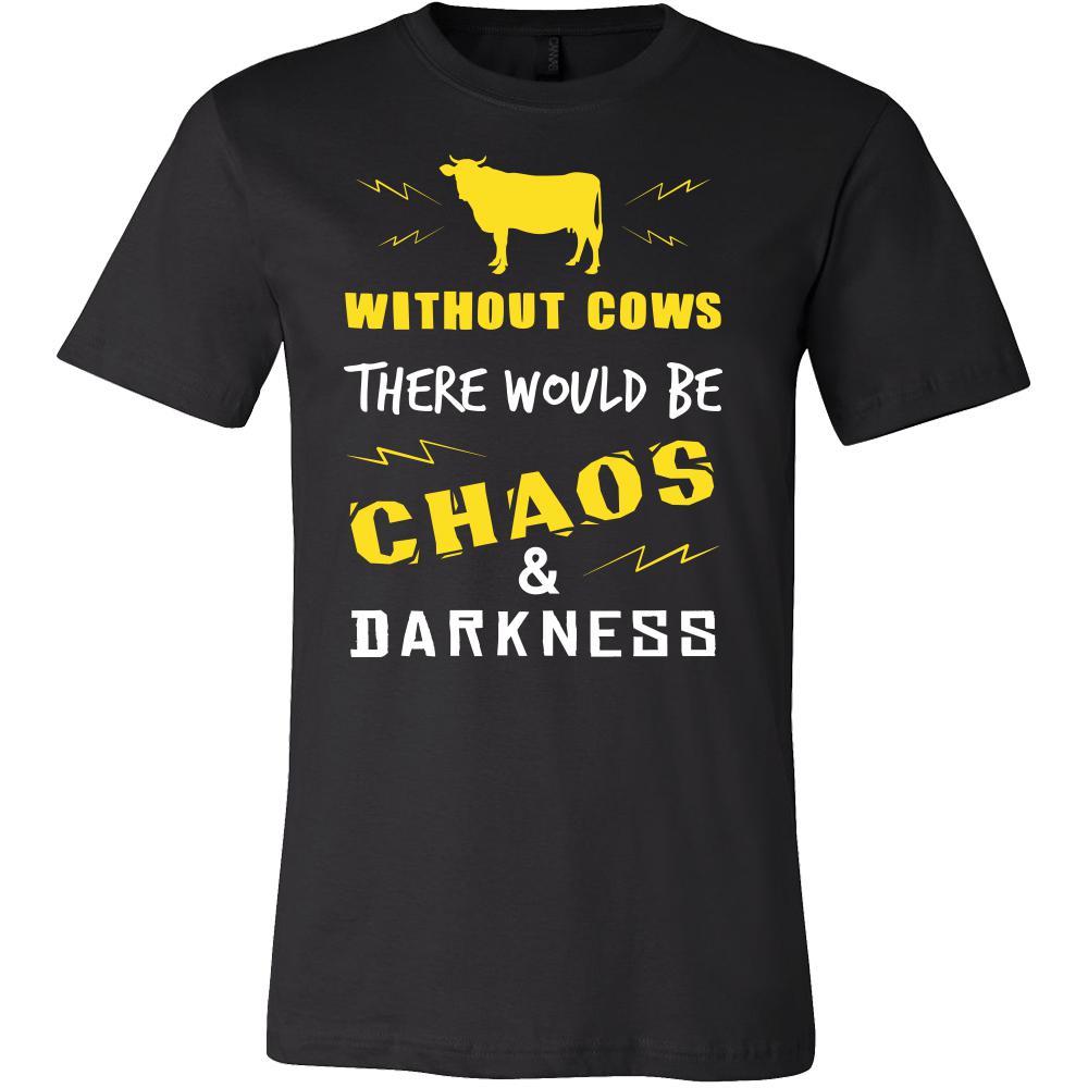 Cow Shirt - Chaos and Darkness - Animal Lover Gift-T-shirt-Teelime | shirts-hoodies-mugs