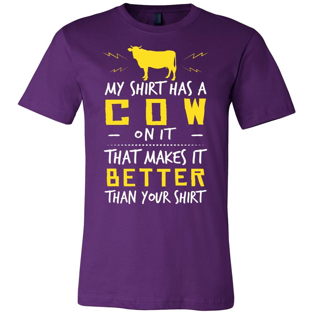 Cow Shirt - Cow on Shirt - Animal Lover Gift-T-shirt-Teelime | shirts-hoodies-mugs