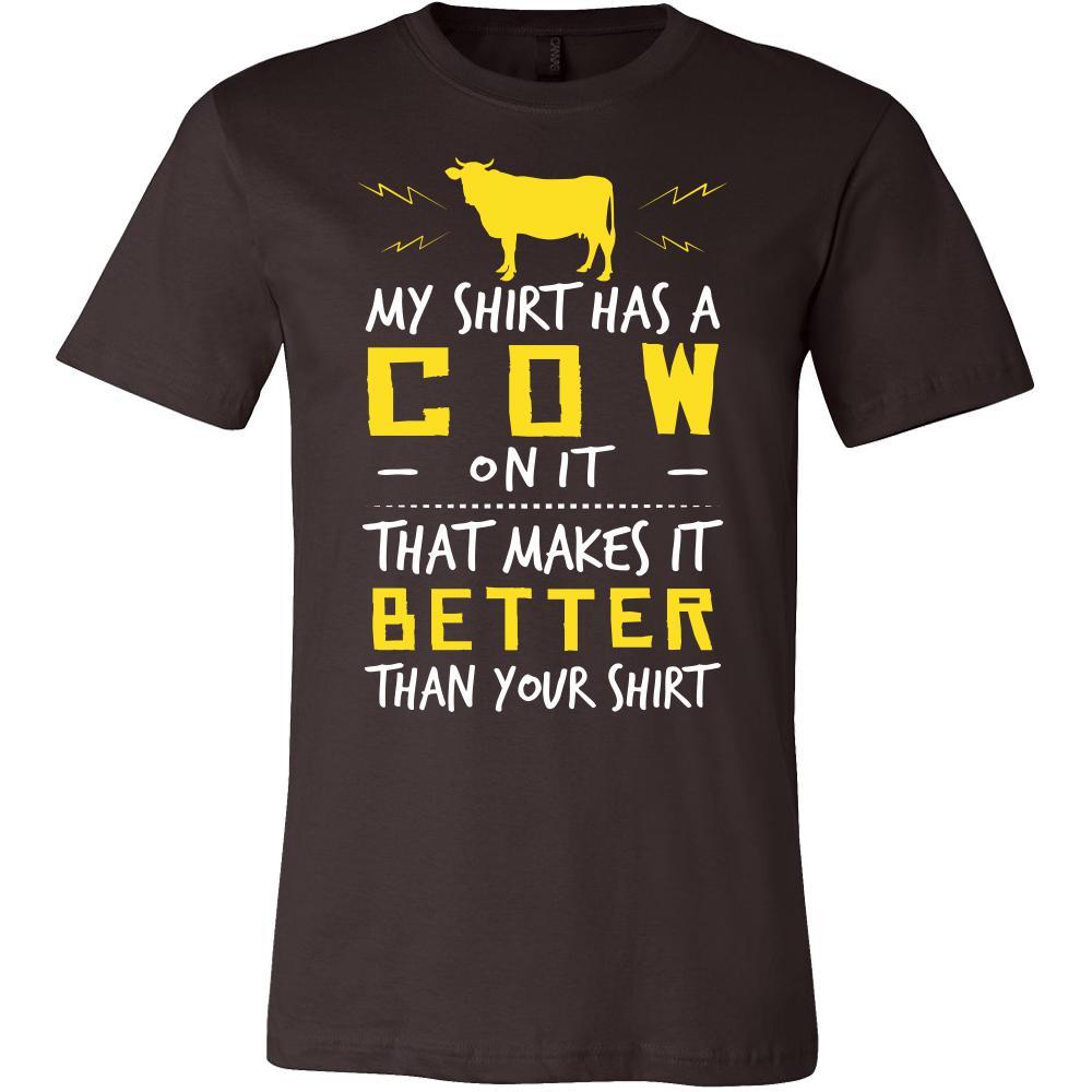 Cow Shirt - Cow on Shirt - Animal Lover Gift-T-shirt-Teelime | shirts-hoodies-mugs