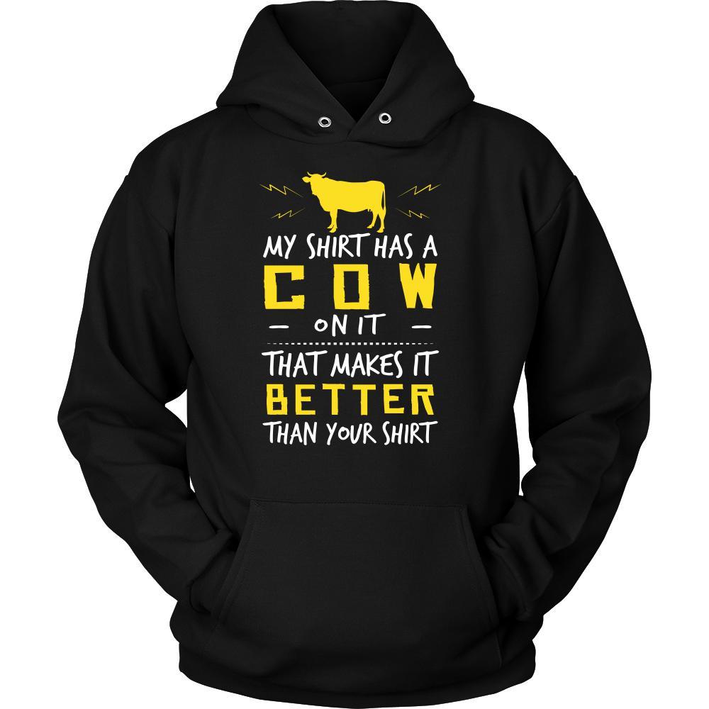 Cow Shirt - Cow on Shirt - Animal Lover Gift-T-shirt-Teelime | shirts-hoodies-mugs