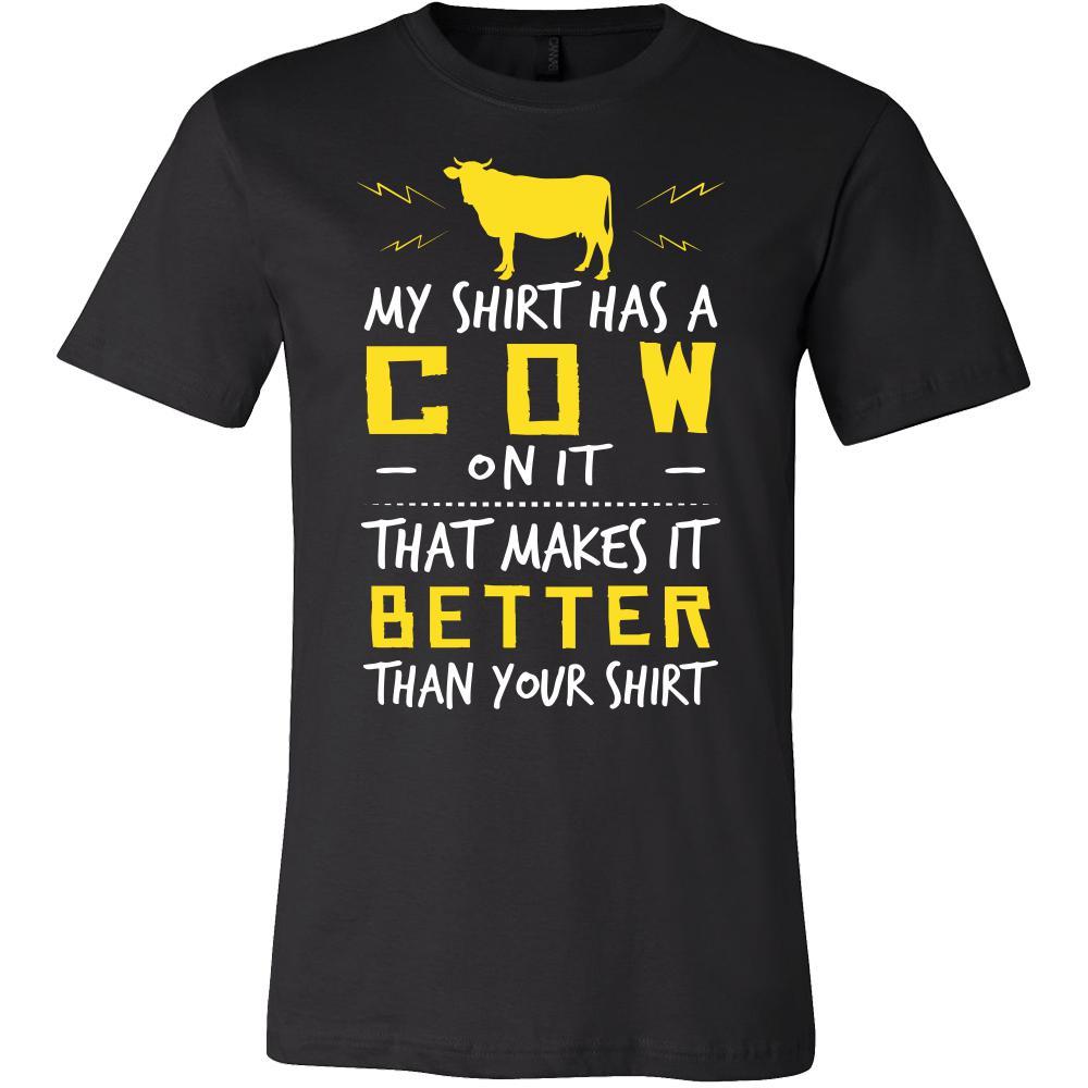 Cow Shirt - Cow on Shirt - Animal Lover Gift