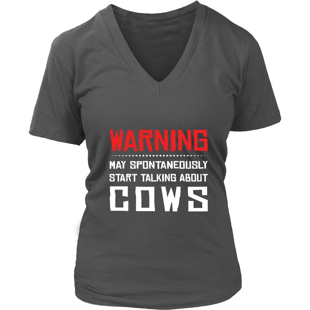 Cow Shirt - Warning - talking - Animal Lover Gift-T-shirt-Teelime | shirts-hoodies-mugs