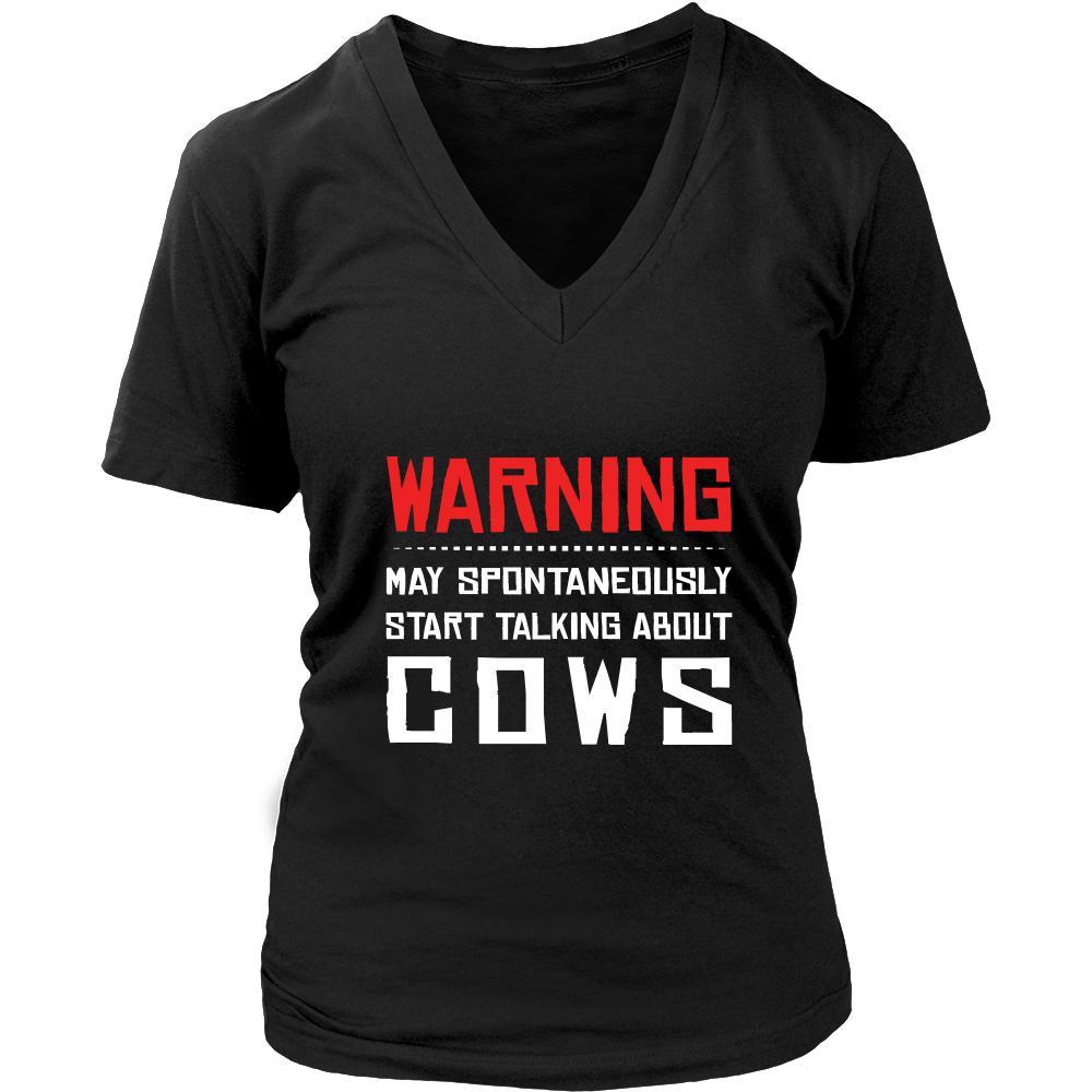 Cow Shirt - Warning - talking - Animal Lover Gift-T-shirt-Teelime | shirts-hoodies-mugs