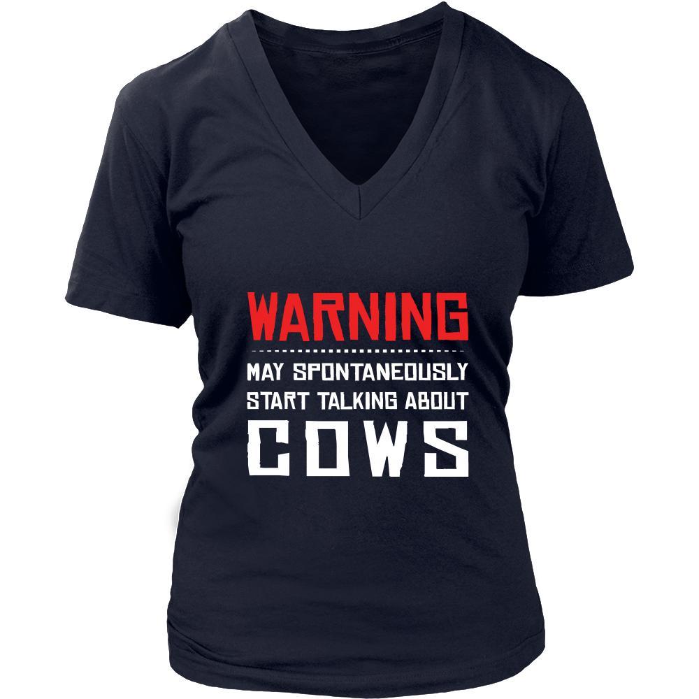Cow Shirt - Warning - talking - Animal Lover Gift-T-shirt-Teelime | shirts-hoodies-mugs