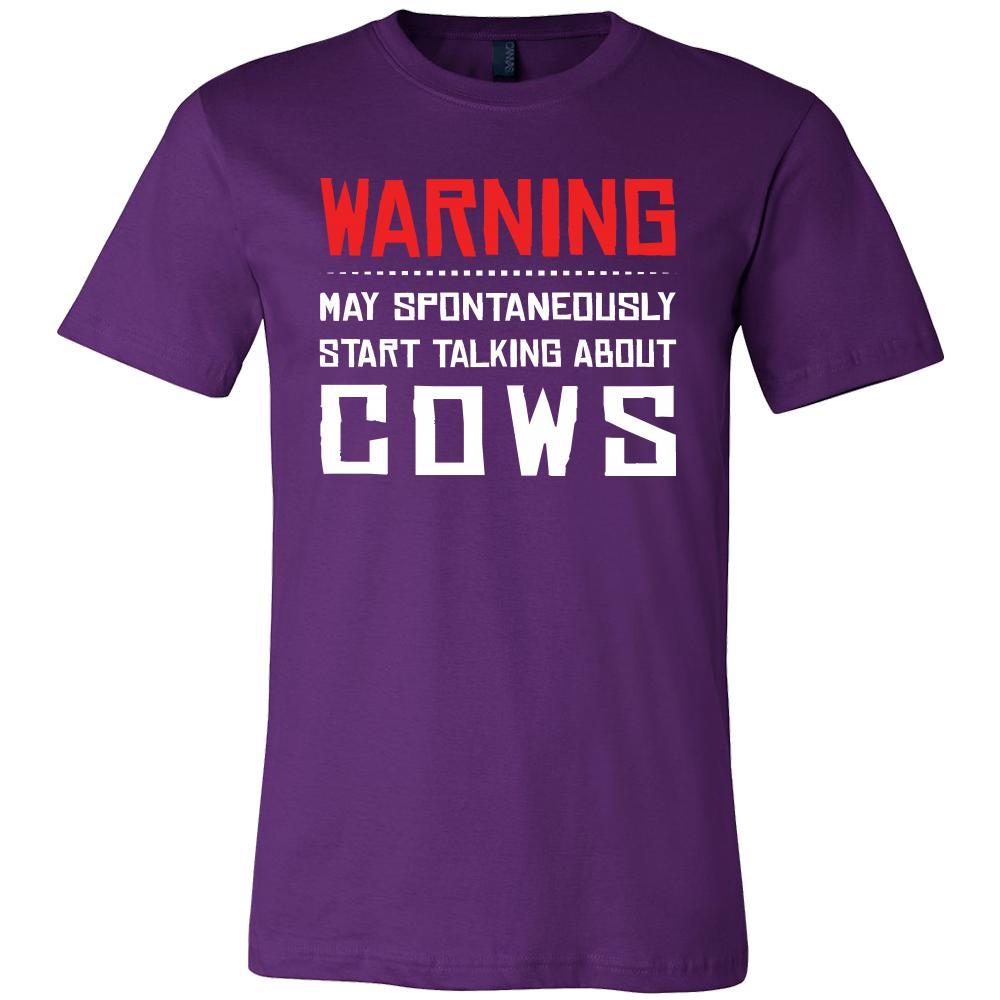 Cow Shirt - Warning - talking - Animal Lover Gift-T-shirt-Teelime | shirts-hoodies-mugs