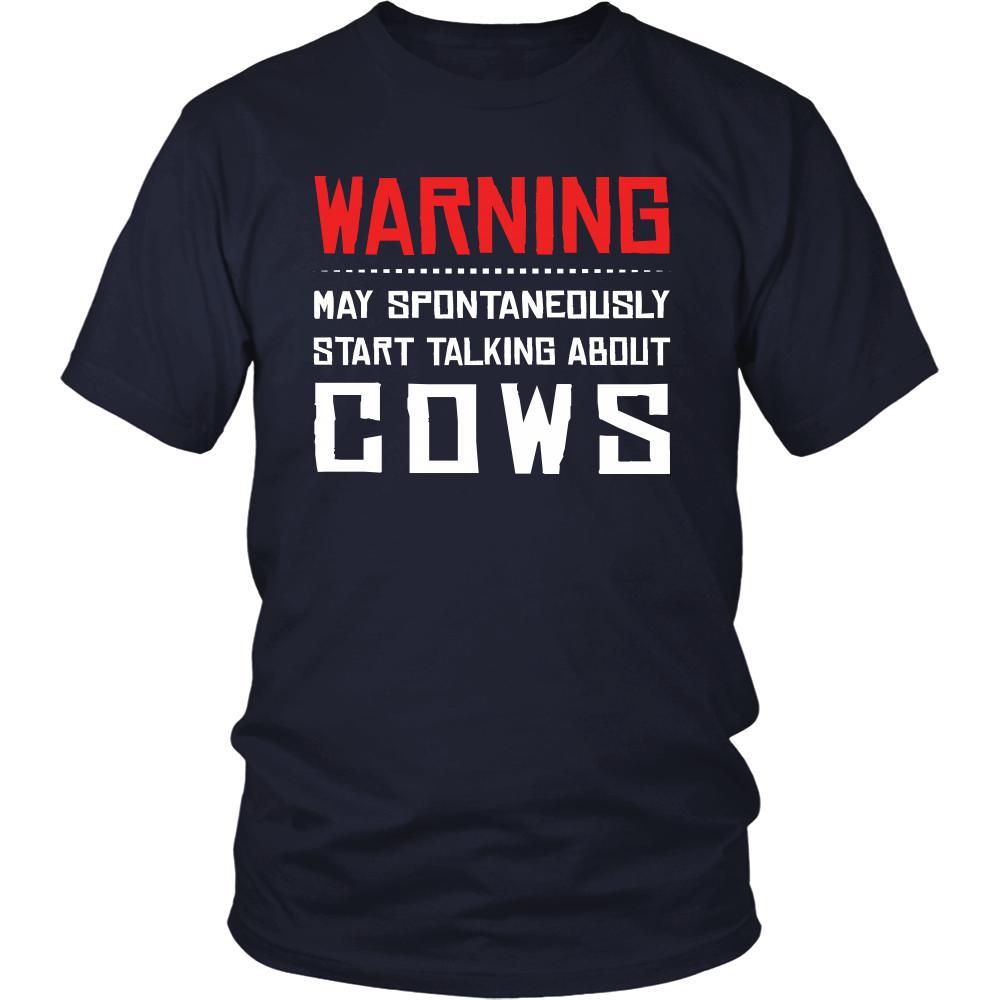 Cow Shirt - Warning - talking - Animal Lover Gift-T-shirt-Teelime | shirts-hoodies-mugs