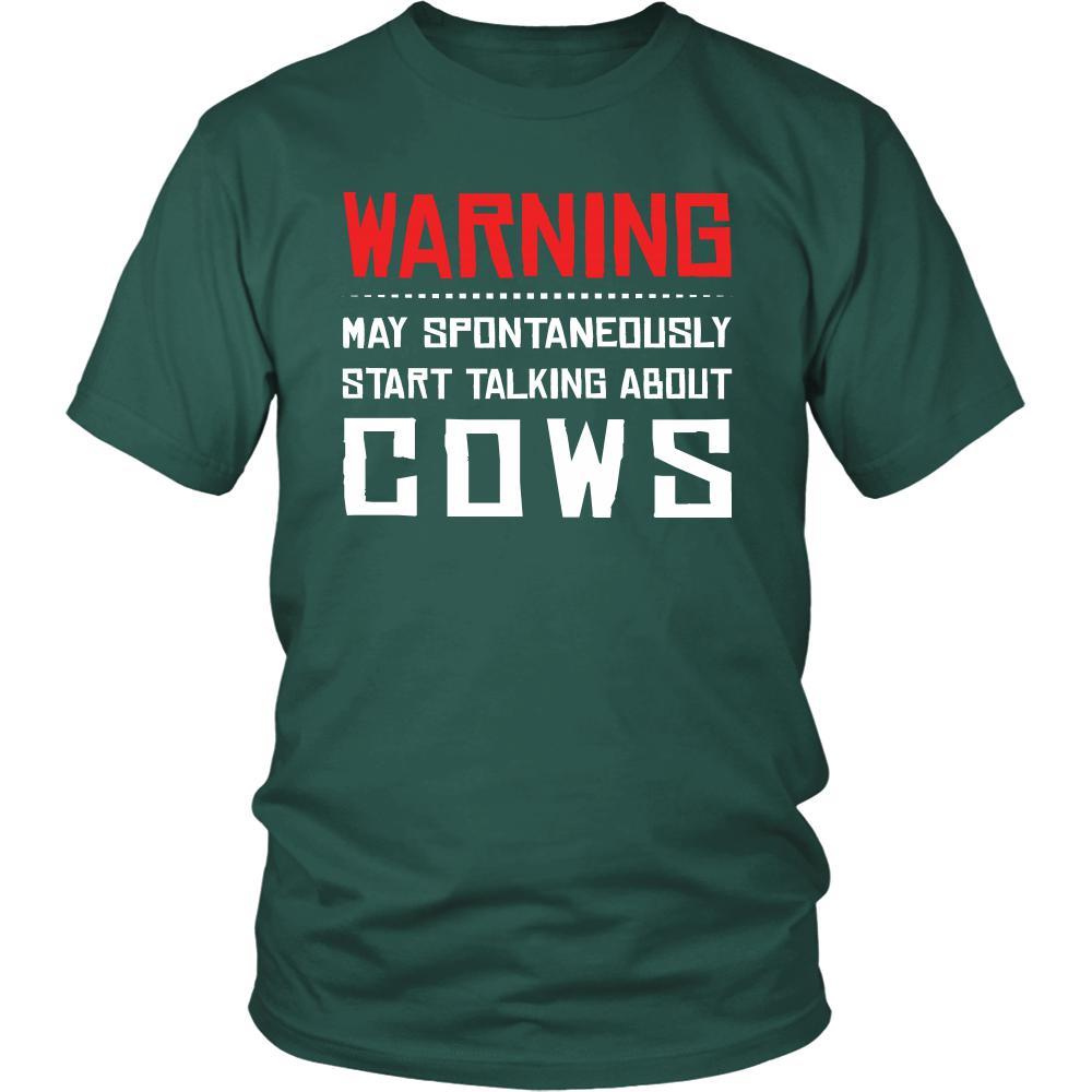 Cow Shirt - Warning - talking - Animal Lover Gift-T-shirt-Teelime | shirts-hoodies-mugs