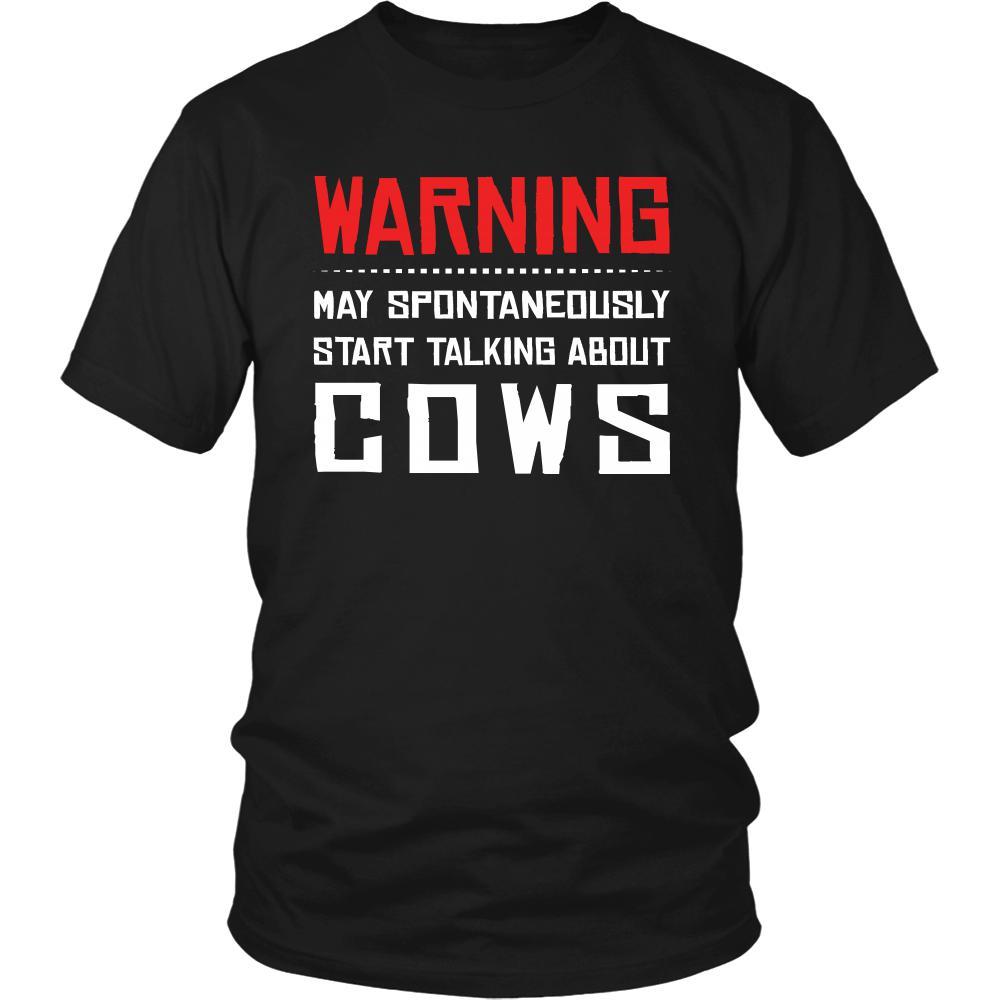 Cow Shirt - Warning - talking - Animal Lover Gift-T-shirt-Teelime | shirts-hoodies-mugs