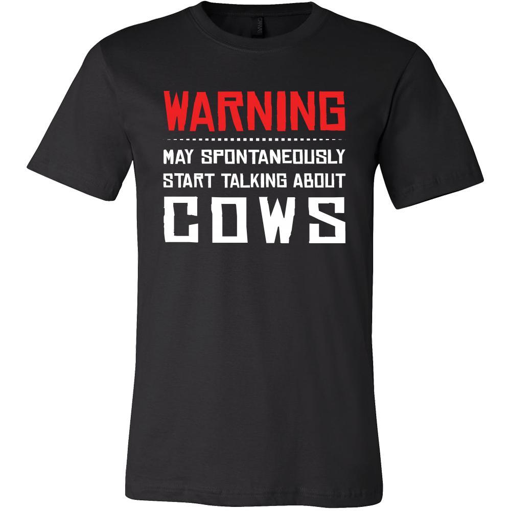 Cow Shirt - Warning - talking - Animal Lover Gift-T-shirt-Teelime | shirts-hoodies-mugs