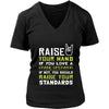 Crane Operator Shirt - Raise your hand if you love Crane Operator, if not raise your standards - Profession Gift-T-shirt-Teelime | shirts-hoodies-mugs