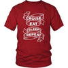 Cruising T Shirt - Cruise Eat Sleep Repeat-T-shirt-Teelime | shirts-hoodies-mugs