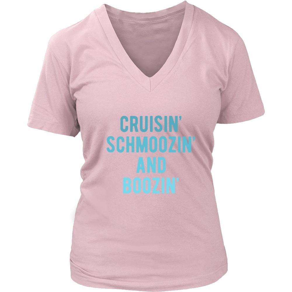 Cruising T Shirt - Cruisin' Schmoozin' and Boozin'-T-shirt-Teelime | shirts-hoodies-mugs