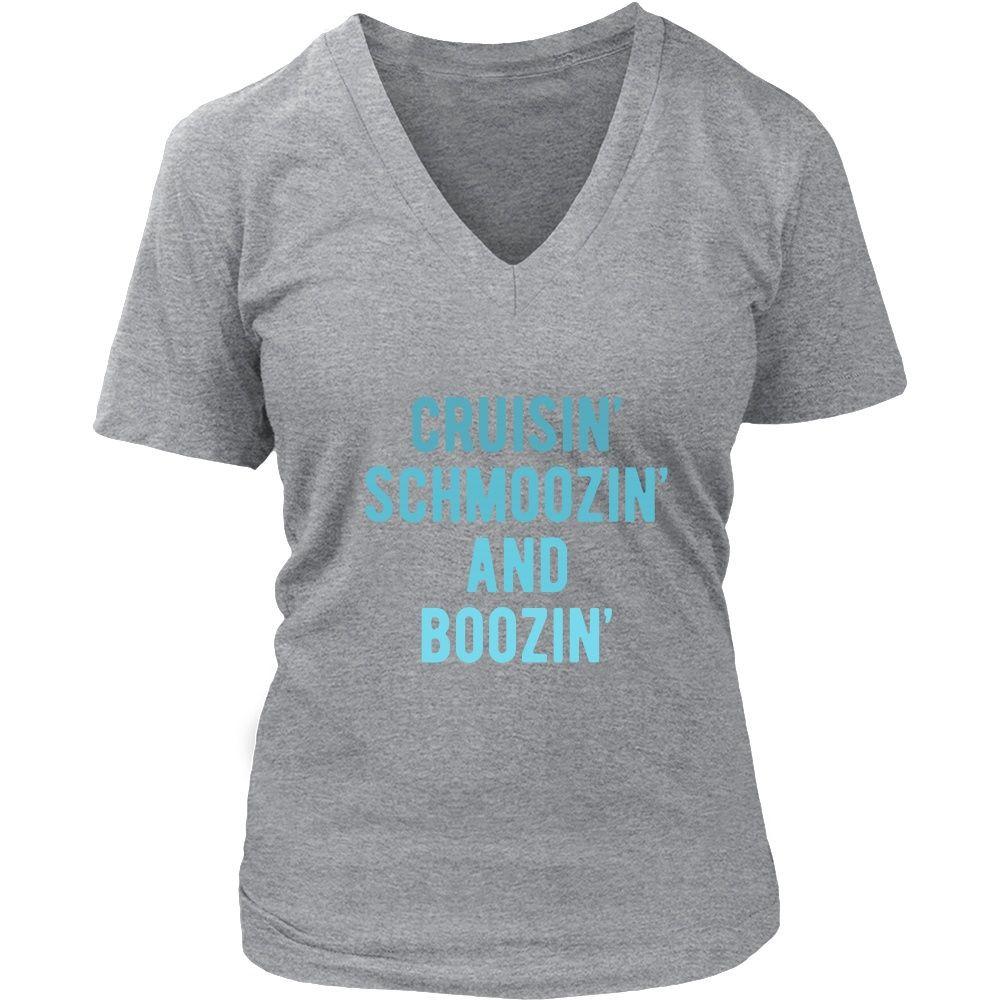 Cruising T Shirt - Cruisin' Schmoozin' and Boozin'-T-shirt-Teelime | shirts-hoodies-mugs