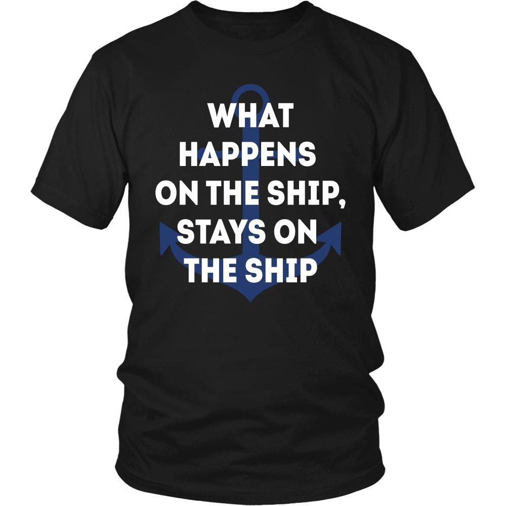 Cruising T Shirt - What Happens on the Ship, Stays on the Ship-T-shirt-Teelime | shirts-hoodies-mugs